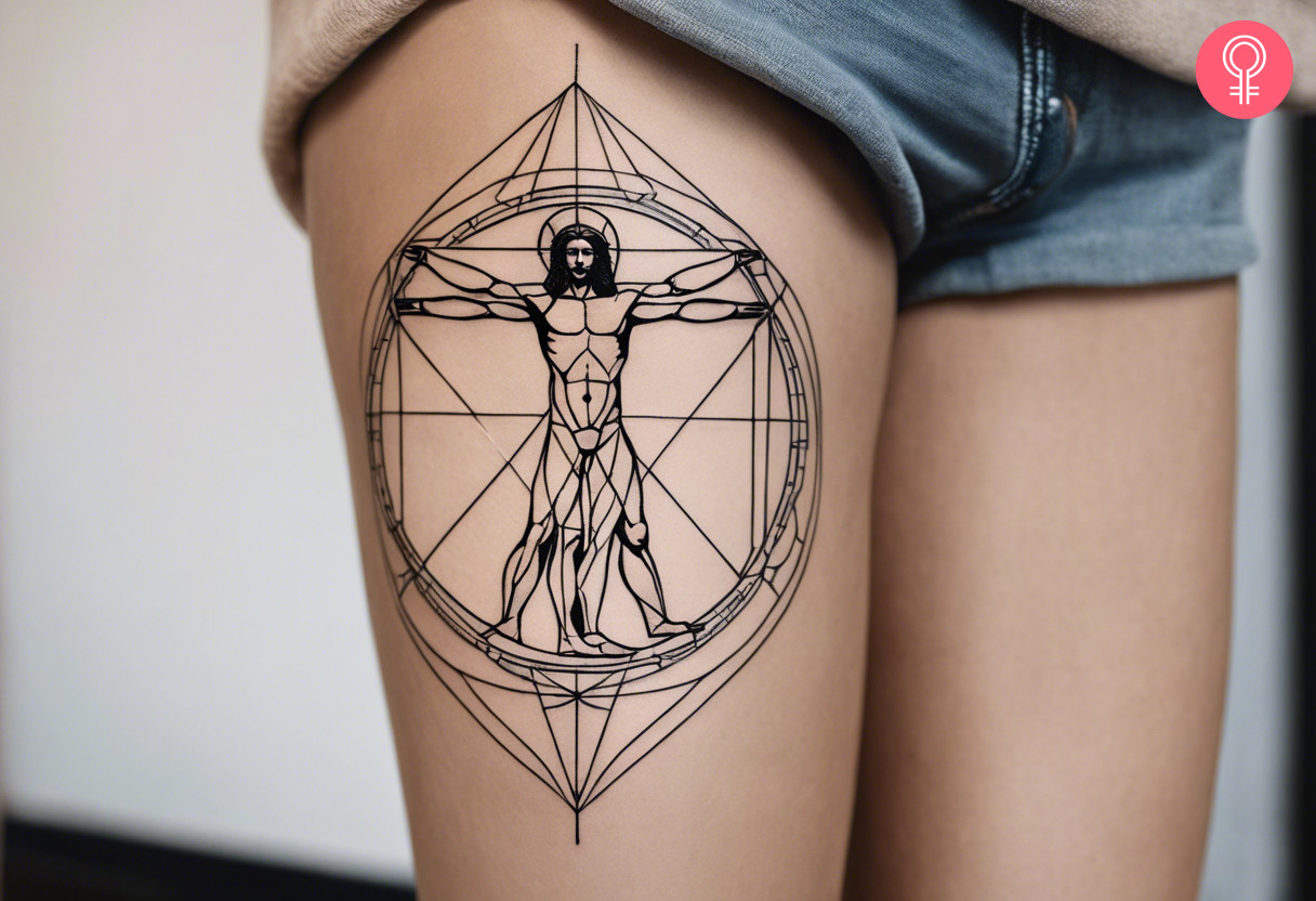 8 Best Vitruvian Man Tattoo Ideas With Meanings - 10