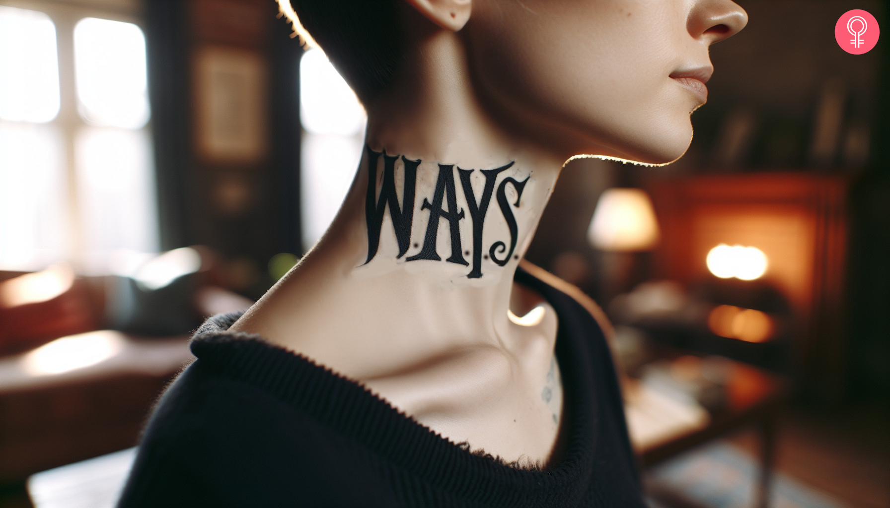 Ways tattoo on the neck