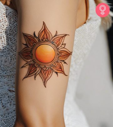 Embrace the power of tribal sun tattoos and light up your path.