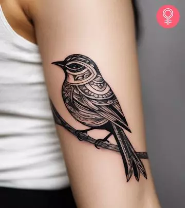 Soar high and fly free with strength with stunning body art!