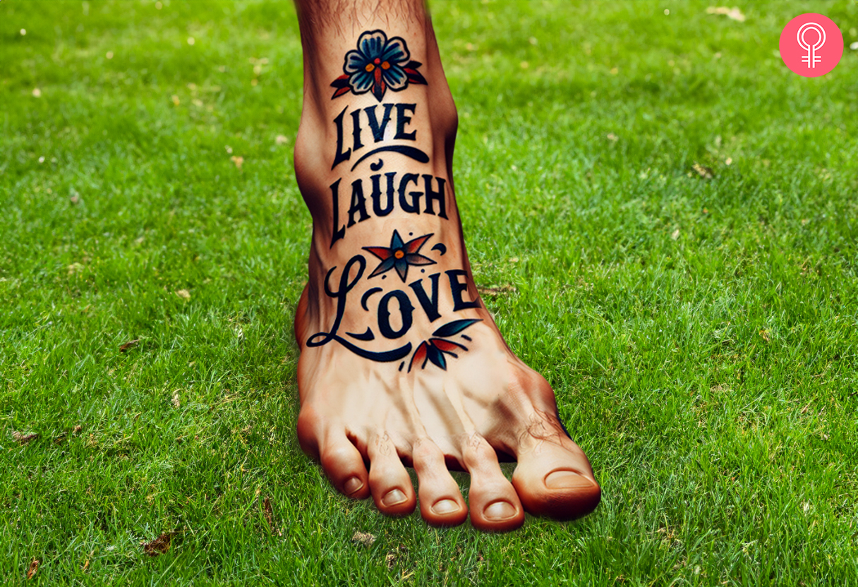 8 Unique  Live Laugh Love  Tattoo Ideas With Meanings - 18