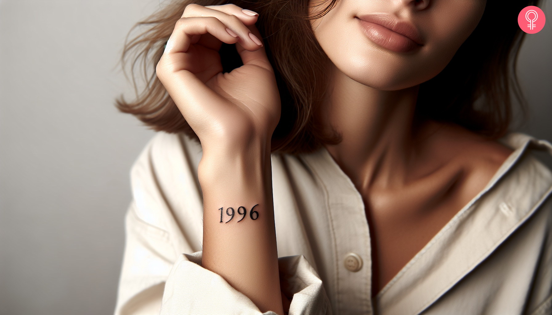 A minimalist 1996 tattoo inked at the wrist