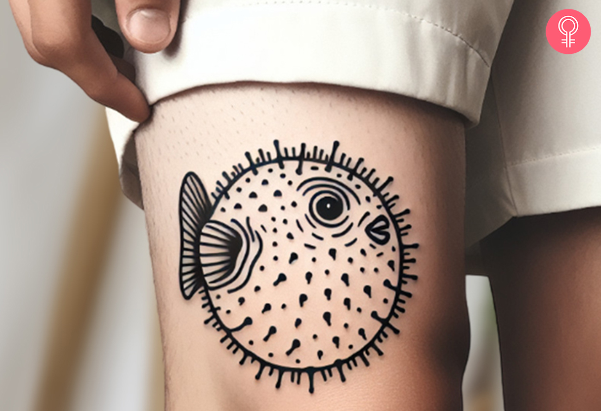 8 Puffer Fish Tattoo Ideas With Meanings - 72