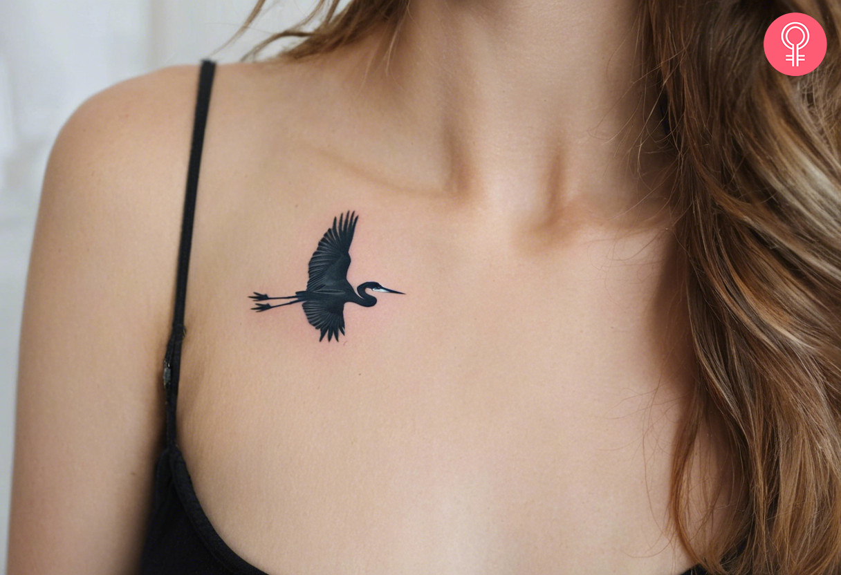 8 Stunning Heron Tattoo Ideas For Nature Lovers - 53