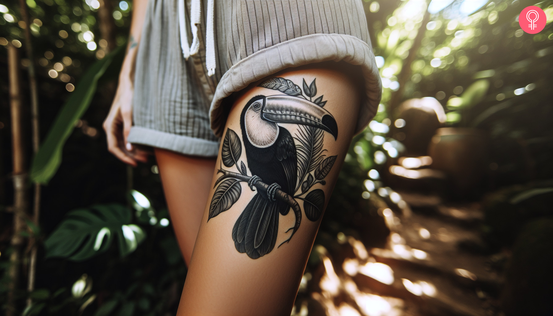 Black Toucan Tattoo