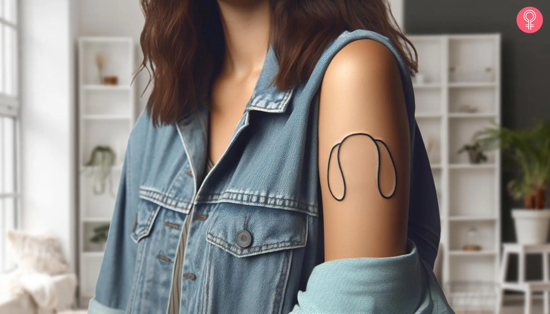 Floppy dog ear tattoo