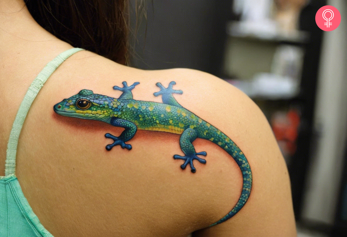 8 Eye Catching Gecko Tattoo Ideas With Meanings - 69