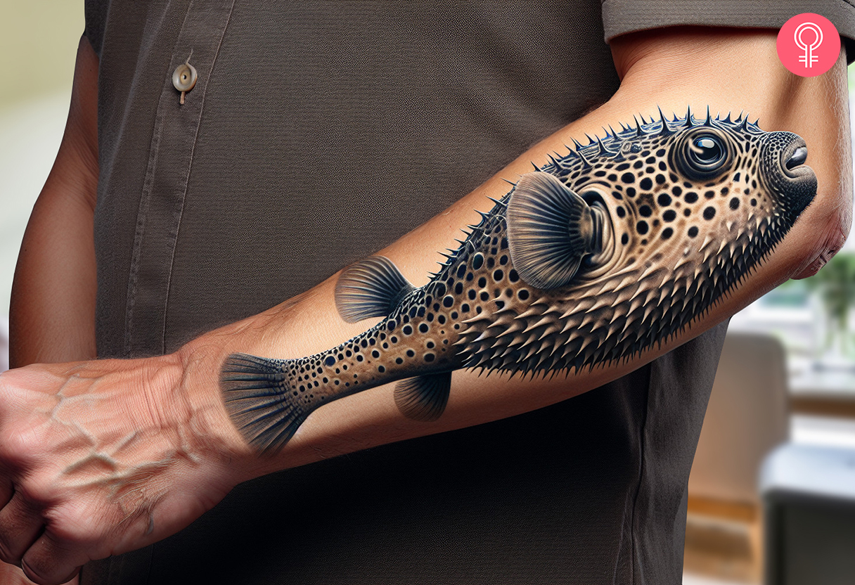 8 Puffer Fish Tattoo Ideas With Meanings - 17