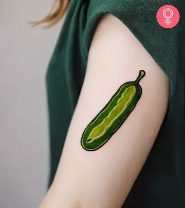 Pepper tattoo on the arm