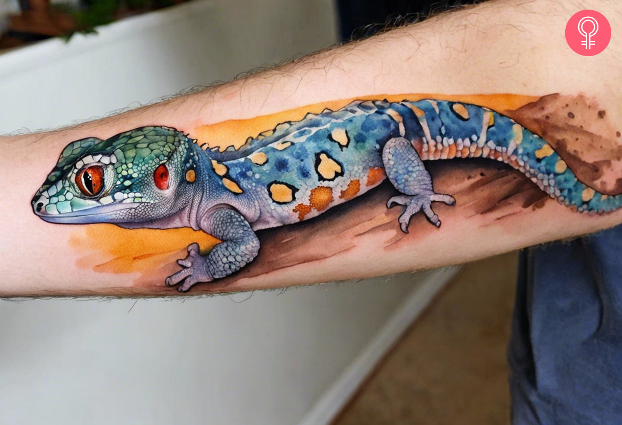 8 Eye Catching Gecko Tattoo Ideas With Meanings - 24