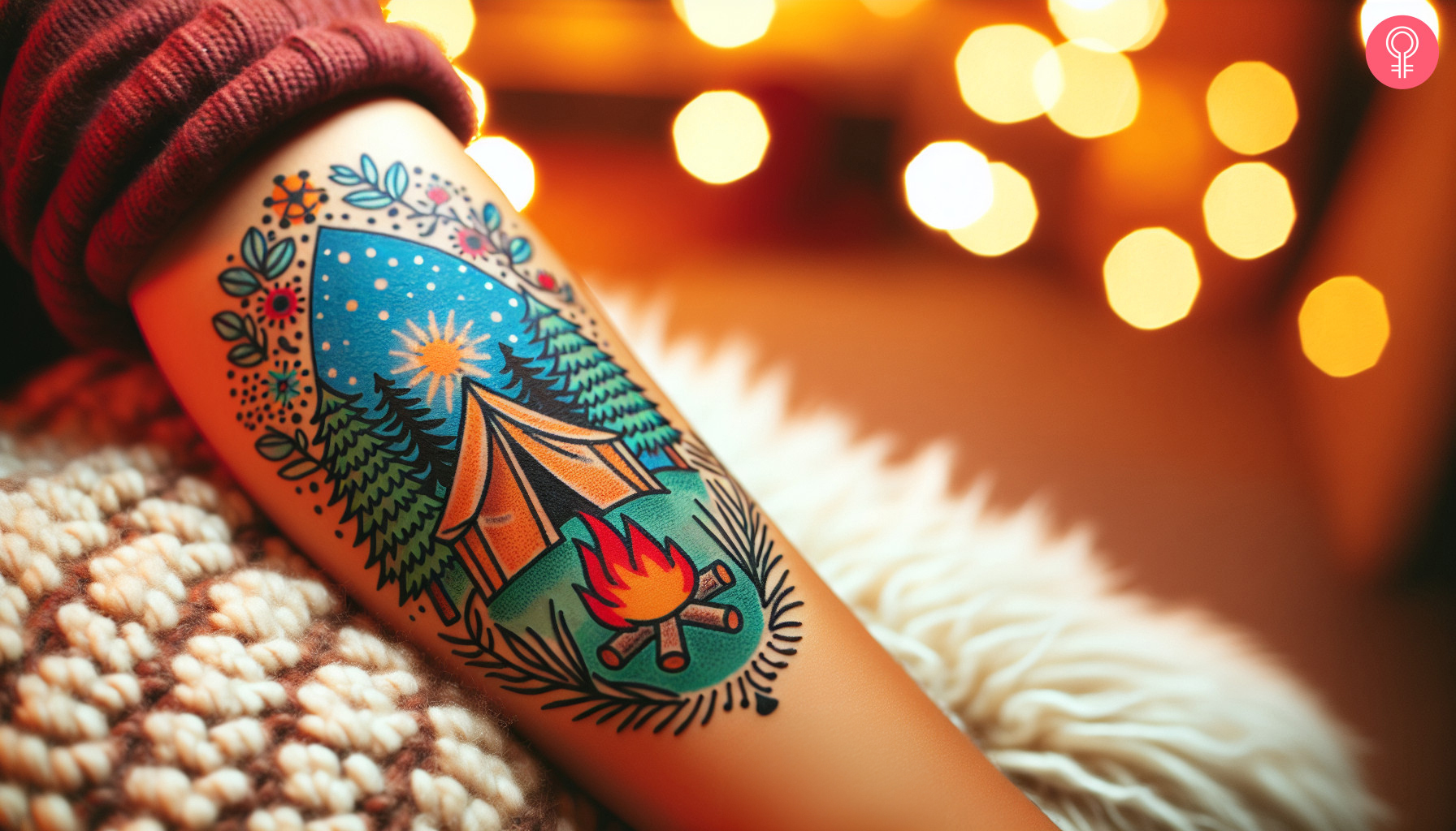 8 Eye Catching Camping Tattoos Ideas With Meaning - 45