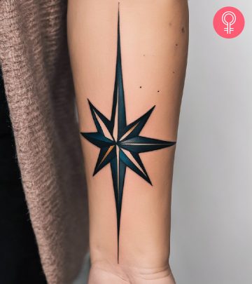 Let your ink tell the story of determination and strength under the night sky.