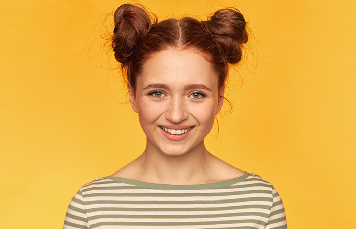 Grunge Messy Space Bun Hairstyle