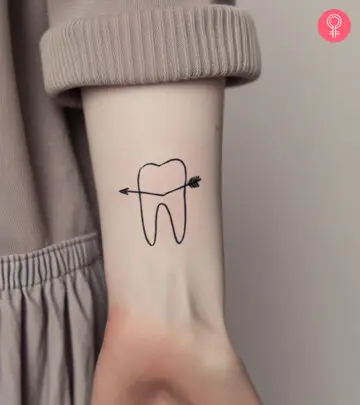 A tooth can mean so much more than it looks, especially when drawn on the skin! 