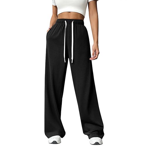 PINSPARK Wide Leg Sweat Pants