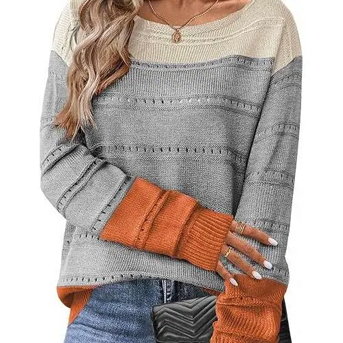 Zeagoo Long-Sleeve Off-Shoulder Sweater