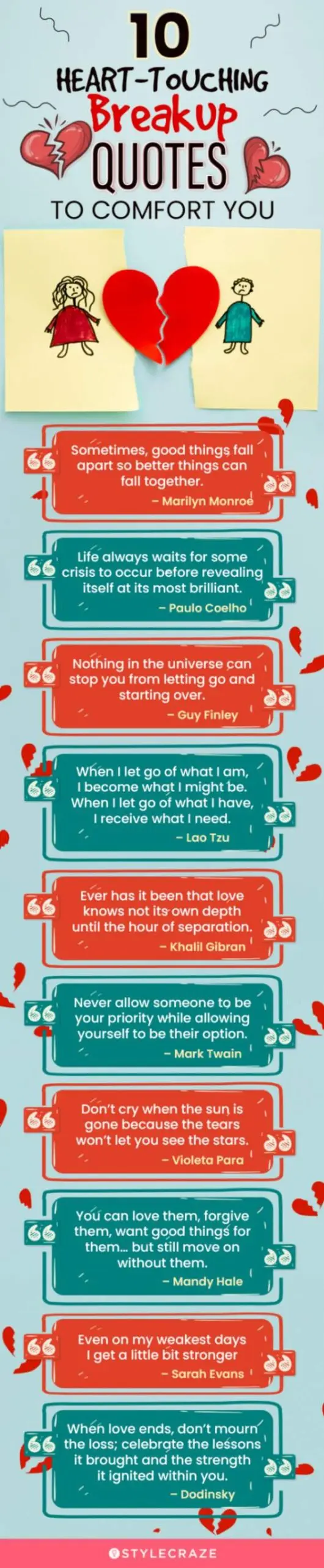 10 heart touching breakup quotes to comfort you (infographic)