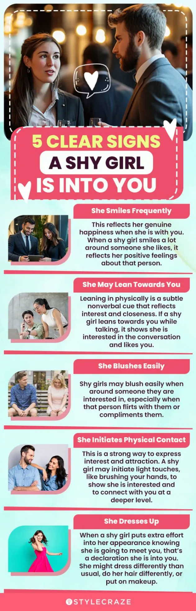 5 clear signs a shy girl is into you (infographic)