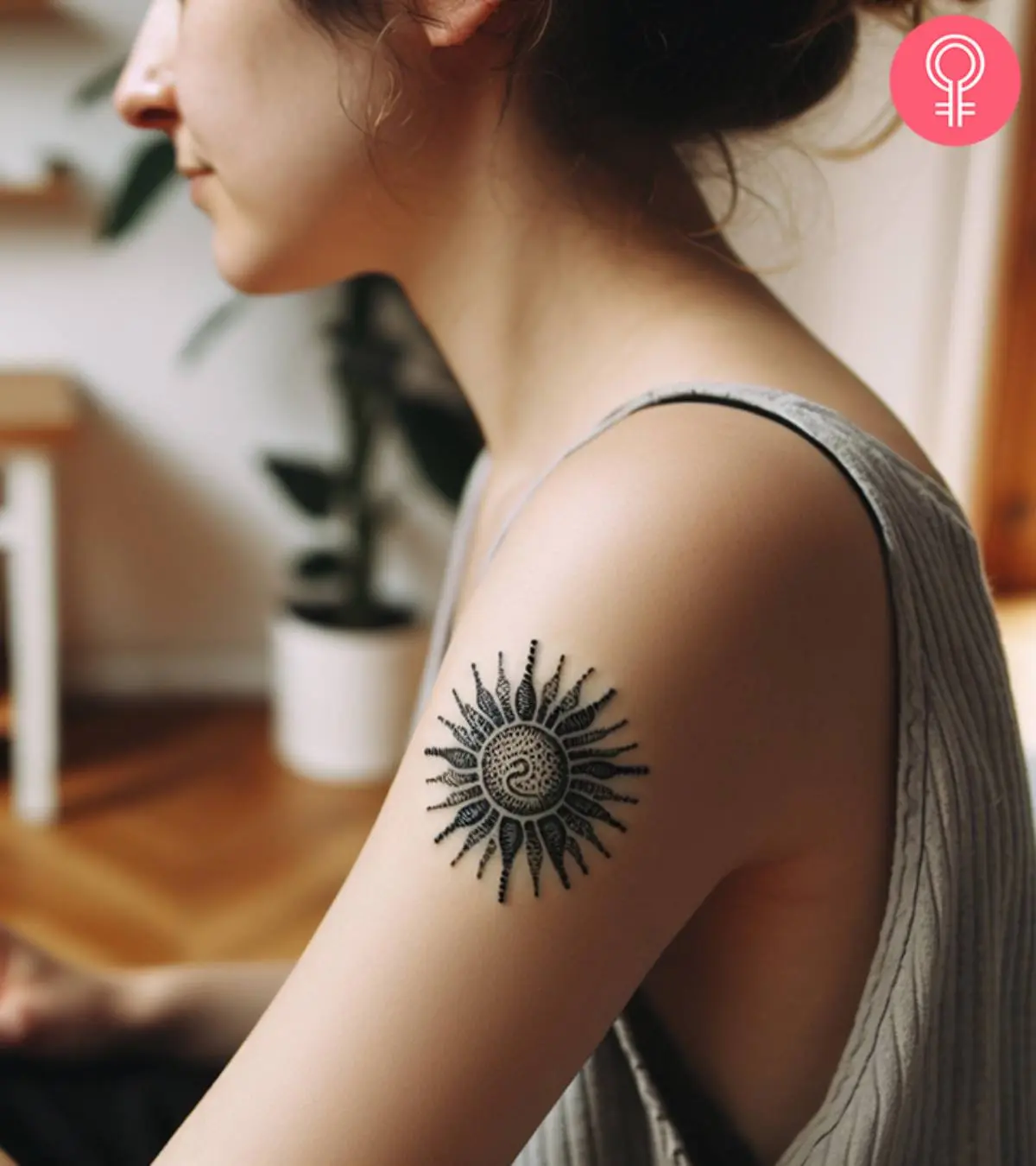 Embrace brightness and positivity with black sun tattoos. 