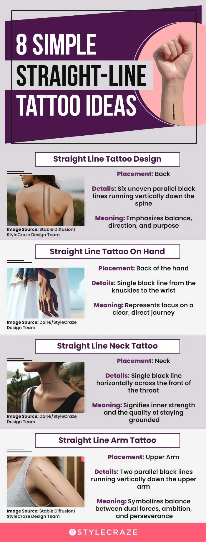 8-simple-straight-line-tattoo-ideas-page (infographic)