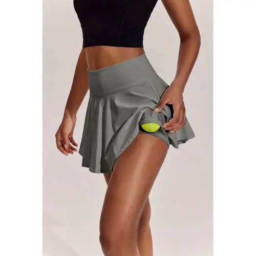 Pinspark Tennis Pleated Skirt