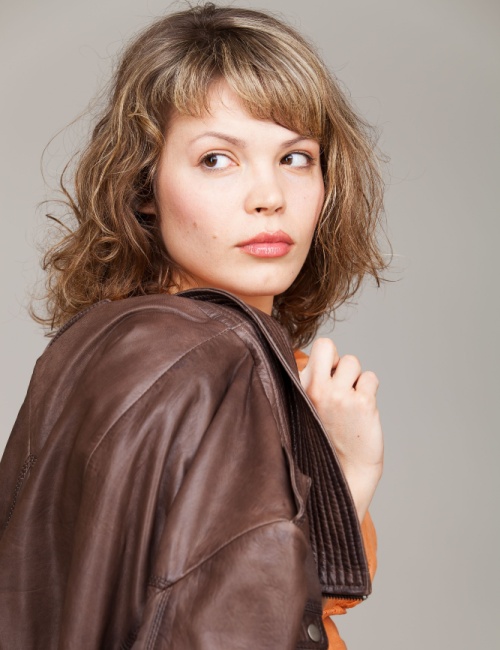 A woman with a neo-shag hairstyle