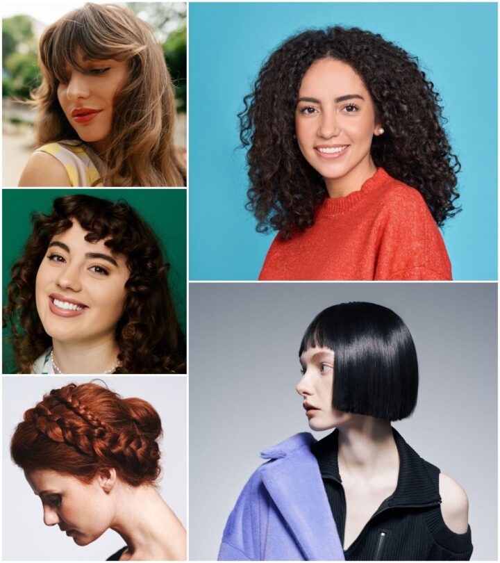 6 Hottest Hair Trends Of 2025, According To Pro Stylists Women with the most trending hairstyles of 2025