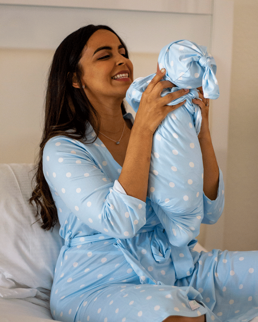  Mommy ‘o’ Clock Mommy Robe And Baby Swaddle Blanket
