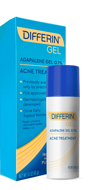 Acne Treatment Differin Gel, 60 Day Supply, Retinoid Treatment for Face with 0.1% Adapalene, Gentle Skin Care for Acne Prone Sensitive Skin, 15g Tube (Pack of 2)
