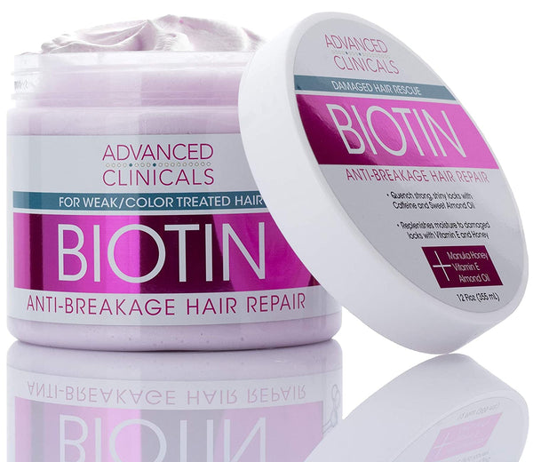 Advanced Clinicals Biotin Anti-Breakage Hair Repair Mask