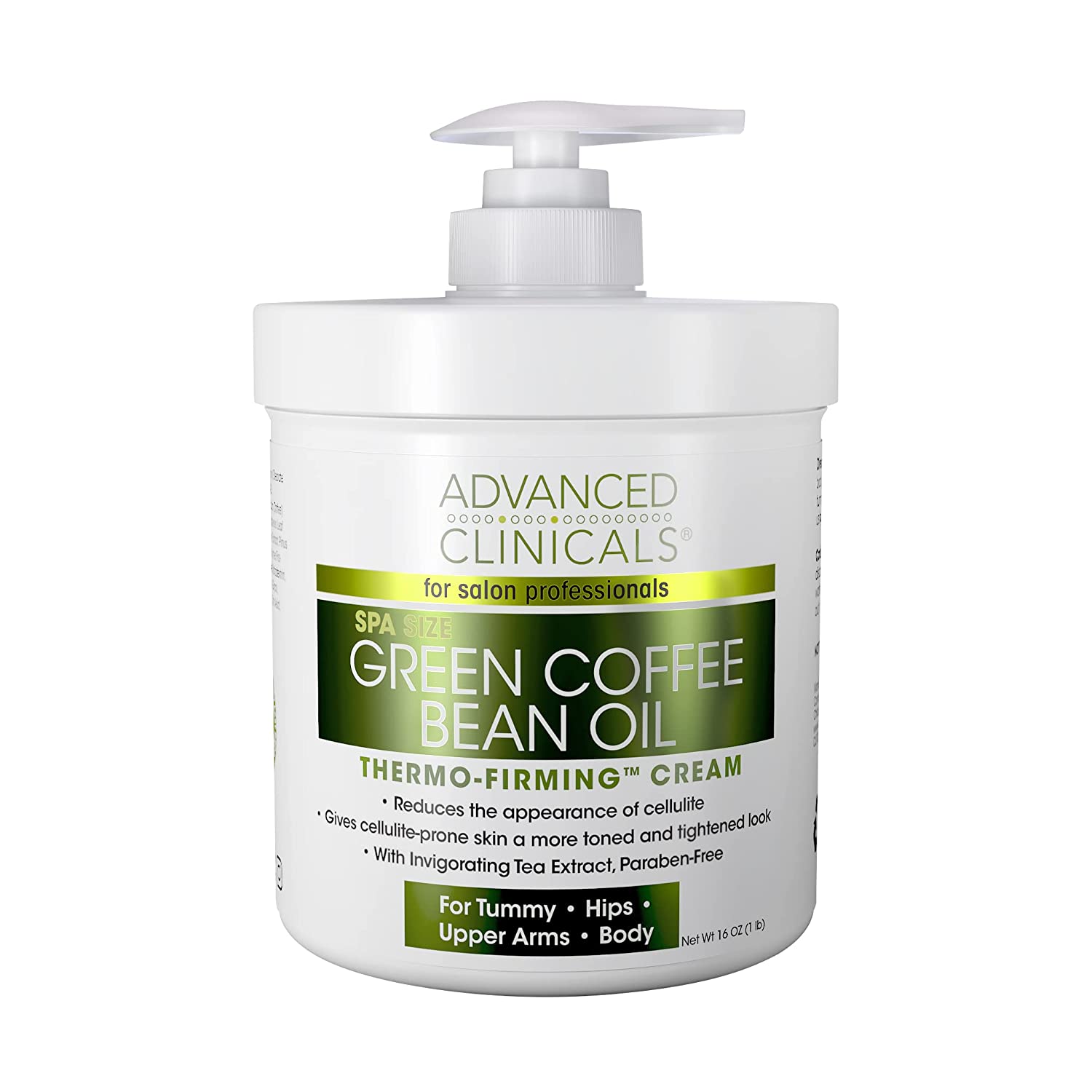 Advanced Clinicals Green Coffee Bean Oil Thermo-Firming Cream