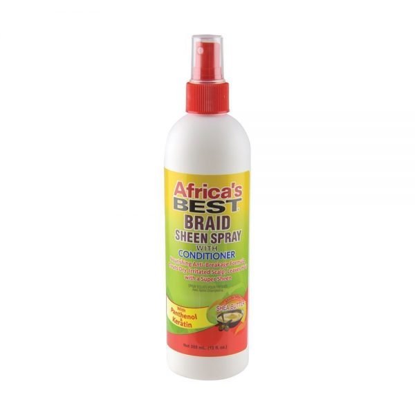 Africa's Best Braid Sheen Spray With Conditioner, 12 Ounce, Green, 1-102-12-1243-01 12 Fl Oz (Pack of 1)