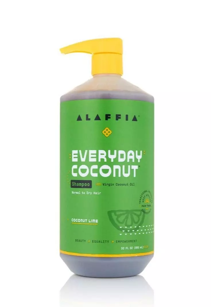 Alaffia Everyday Coconut Shampoo, Coconut Lime. Hydrating and Deep Cleansing for Normal to Dry Hair. Made with Fair Trade Coconut Oil and Ginger. Cruelty Free, No Parabens, Vegan. 32 Oz Coconut Lime 32 Fl Oz (Pack of 1)