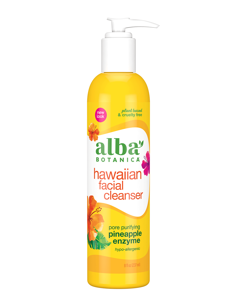 Alba Botanica Hawaiian Facial Cleanser, Pore Purifying Pineapple Enzyme, 8 Oz Pineapple 8 Fl Oz (Pack of 1)