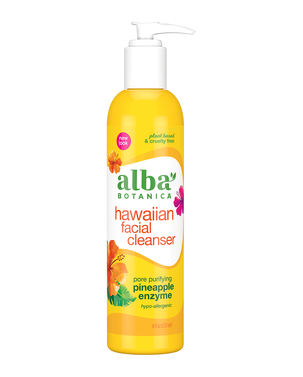 Alba Botanica Hawaiian Facial Cleanser, Pore Purifying Pineapple Enzyme, 8 Oz Pineapple 8 Fl Oz (Pack of 1)