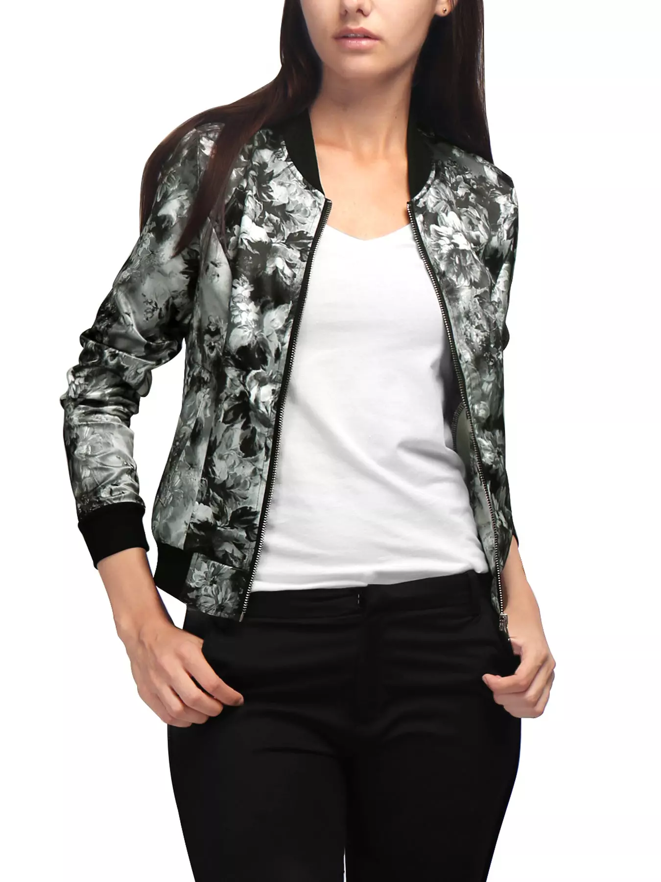 Allegra K Women’s Bomber Jacket