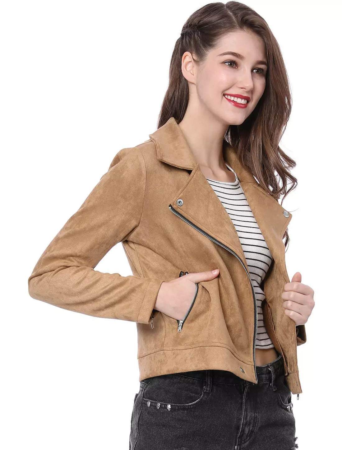 Allegra K Zip Up Jacket