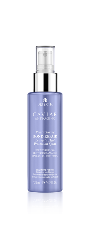 Alterna Caviar Anti-Aging Restructuring Bond Repair Leave-in Heat Protection Spray, 4.2 Fl Oz | Strengthens & Protects Damaged Hair