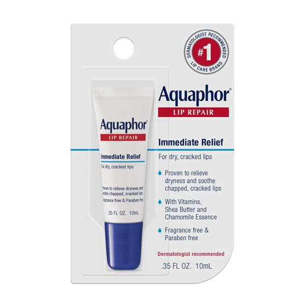 Aquaphor Lip Repair Size, 0.35 Oz (Pack of 3) Shea Butter 0.35 Ounce (Pack of 3)