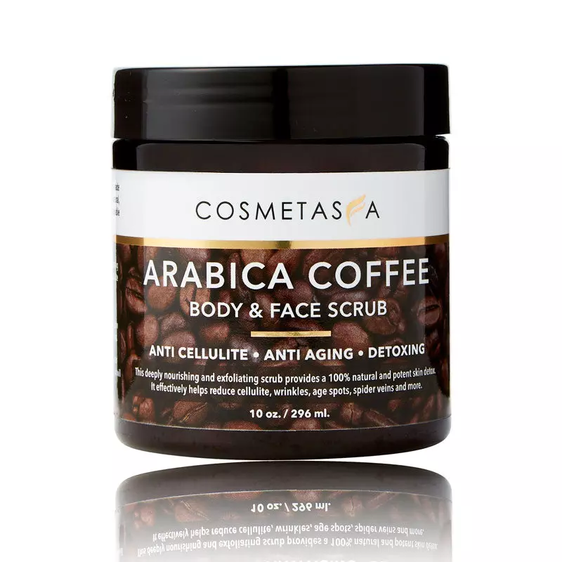 Arabica Coffee Body & Face Scrub- with Exfoliating Glove