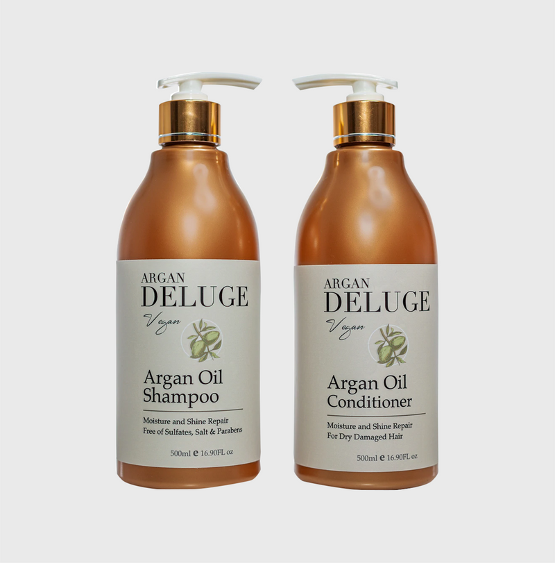 Argan Deluge Argan Oil Shampoo And Conditioner Set