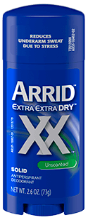 Arrid XX Antiperspirant/Deodorant Solid, Unscented, 2.7-Ounce Sticks (Pack of 6) Unscented 2.6 Ounce (Pack of 6)