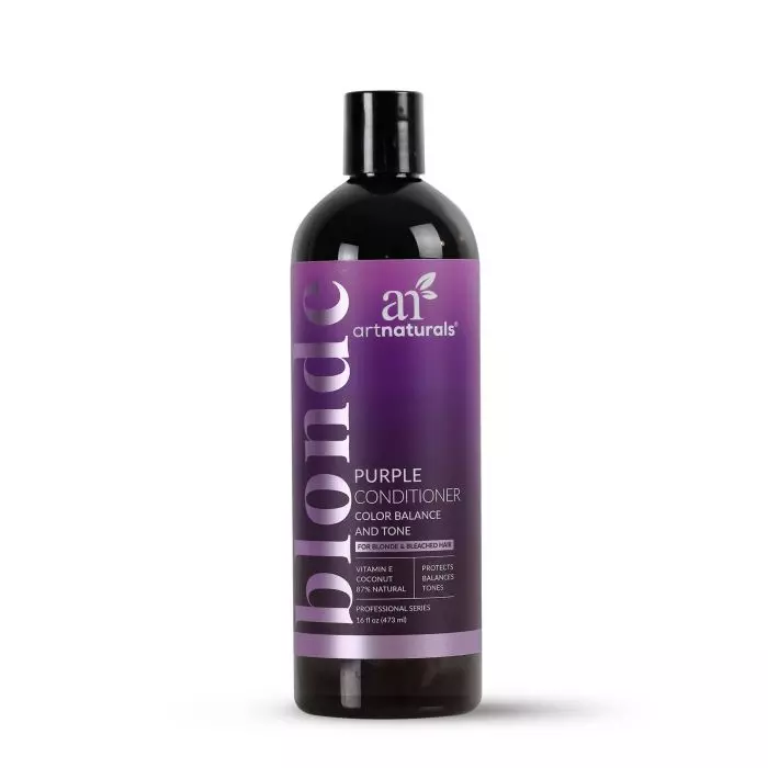artnaturals Purple Conditioner ? ( 16 Fl Oz / 473ml) ? Protects, Balances and Tones ? Bleached, Color Treated, Silver, Brassy and Blonde Hair - Sulfate Free Conditioner 16 Ounce