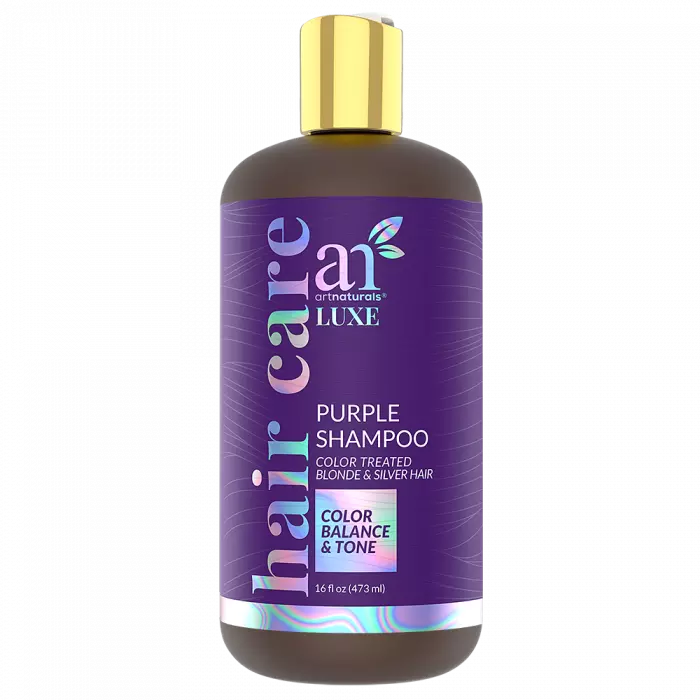 artnaturals Purple Shampoo ? ( 16 Fl Oz / 473ml) ? Protects, Balances and Tones ? Bleached, Color Treated, Silver, Brassy and Blonde Hair - Sulfate Free 16 Fl Oz (Pack of 1)