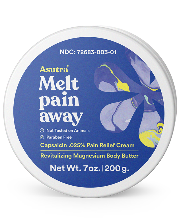 Asutra Melt Pain Away Magnesium Body Butter Lotion