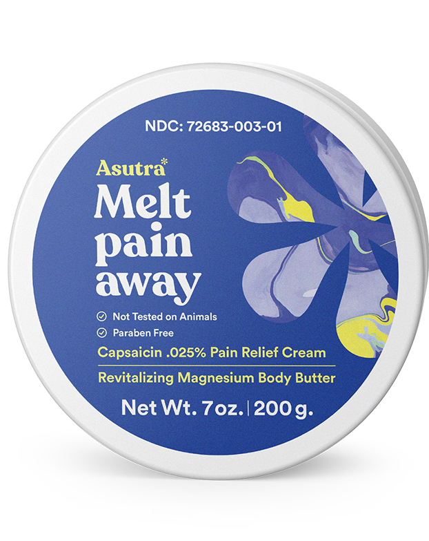 Asutra Melt Pain Away Magnesium Body Butter Lotion