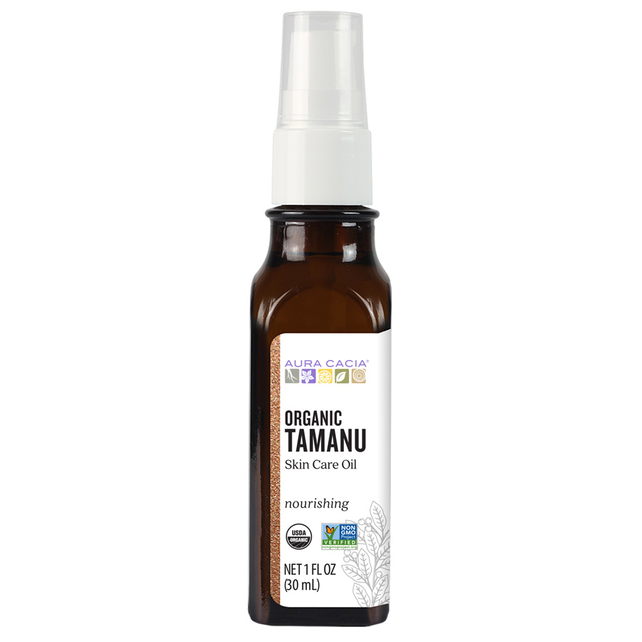 Aura Cacia Organic Tamanu Skin Care Oil | GC/MS Tested for Purity | 30ml (1 fl. oz.)