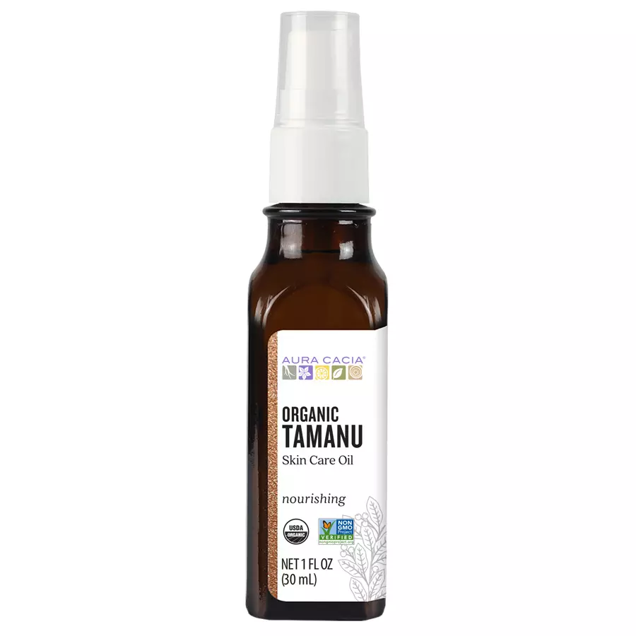 Aura Cacia Organic Tamanu Skin Care Oil | GC/MS Tested for Purity | 30ml (1 fl. oz.)