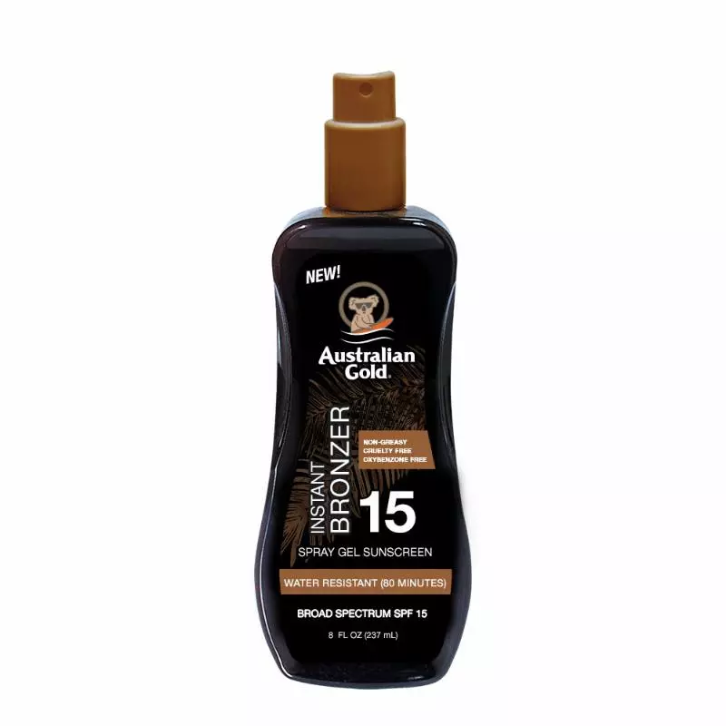 Australian Gold Instant Bronzer Spray Gel Sunscreen