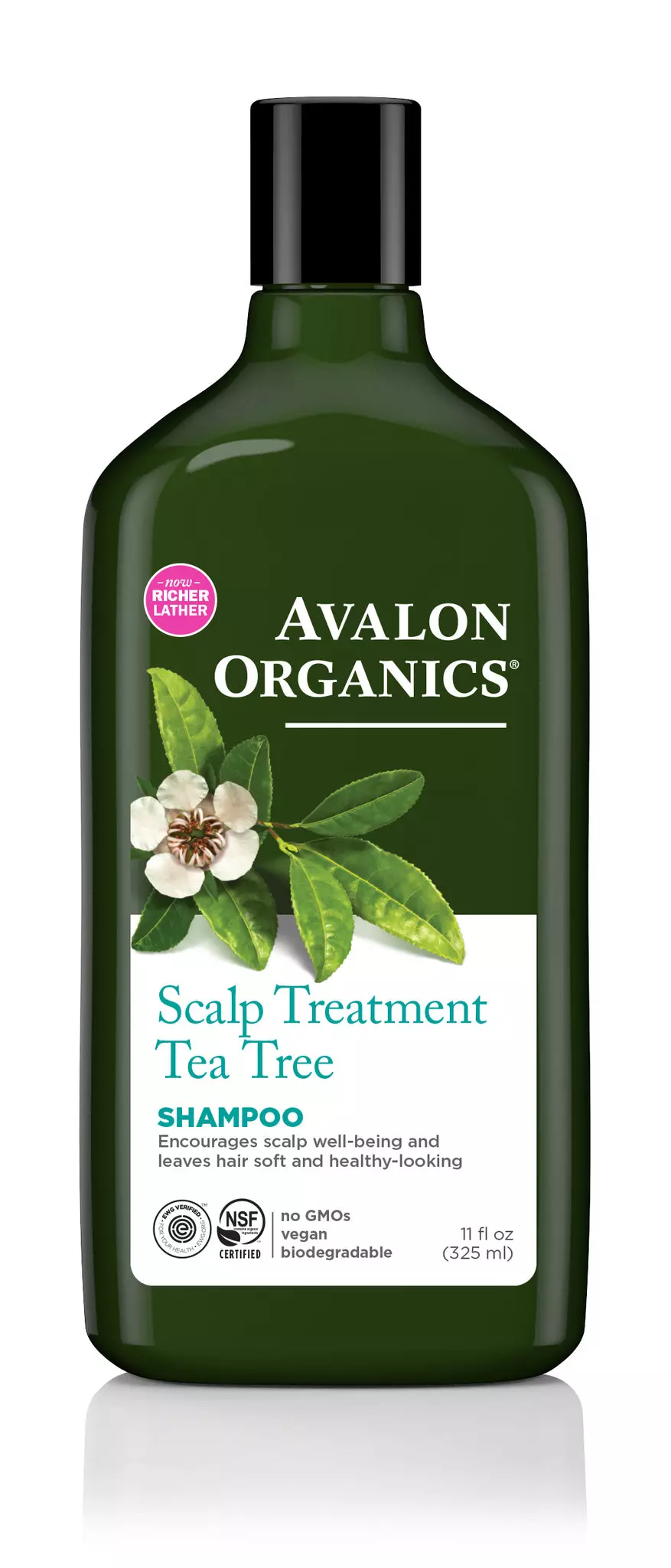 Avalon Organics Scalp Treatment Shampoo, Tea Tree, 32 Oz 32 Fl Oz (Pack of 1)